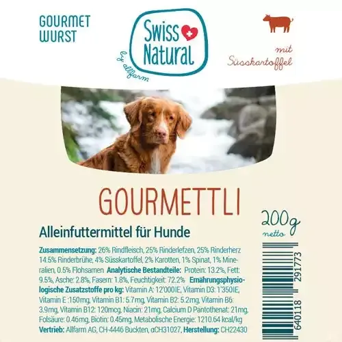 Swiss Natural Gourmettli Rind 200g