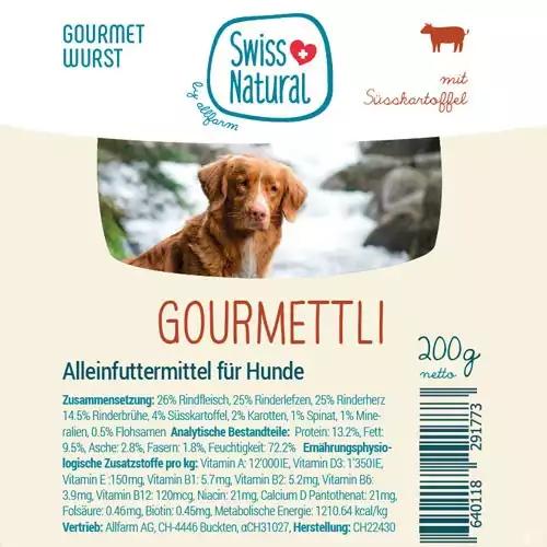 Swiss Natural Gourmettli Rind 500g