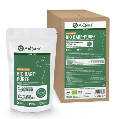 AniForte BARF-Line Bio Barf Püree Fenchel & Mango 14*150g