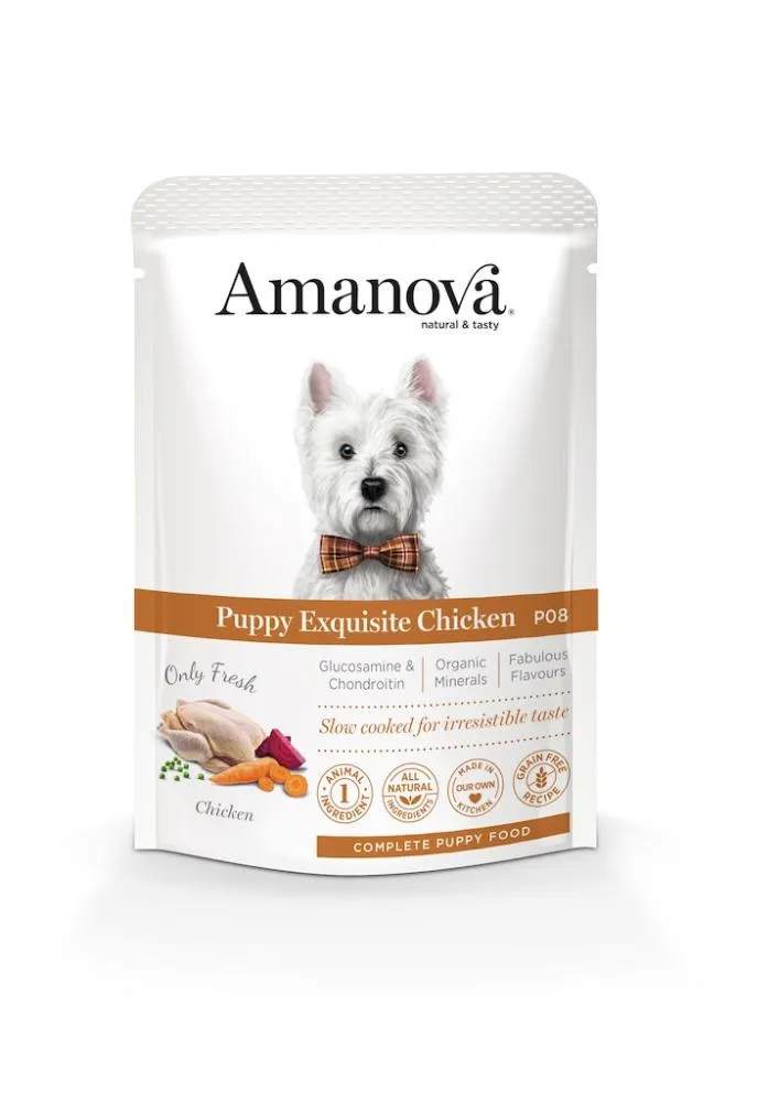 Amanova Puppy Exquisite Chicken Grain Free Nassfutter Huhn P08
