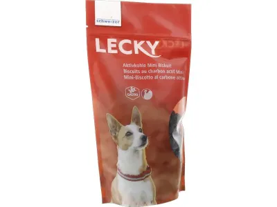 Lecky Aktivkohle Mini Biskuit Hundesnack 300 g