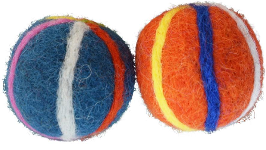 DDKC Wasserbälle für Hunde & Katzen – 2 Stk. assortiert 4 cm