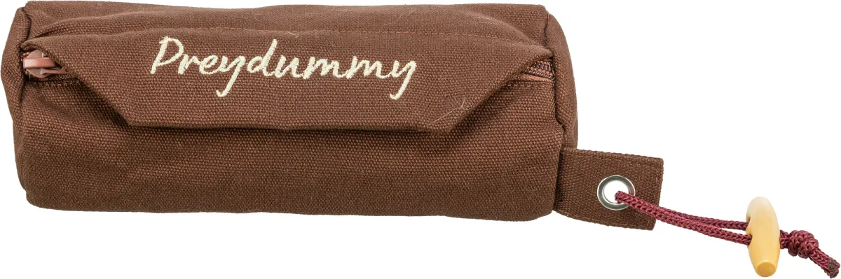 Preydummy aus Canvas – braun, Ø 7 × 18 cm