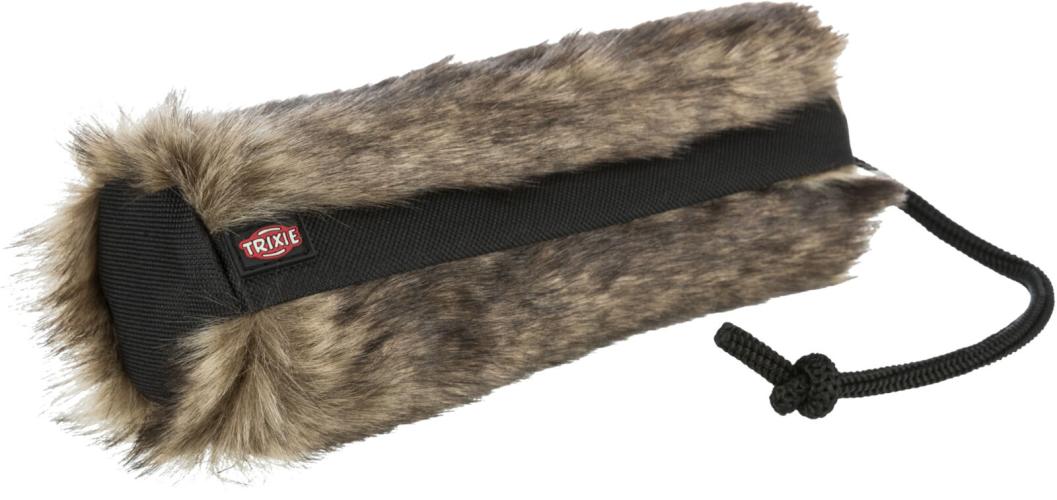 fell-futterdummy-plusch-kaninchenfell-optik-schwarz-o-6-20-cm-trixie-66416