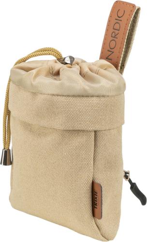 BE NORDIC Snack-Tasche für Hunde – Ø 10 × 14 cm, sand
