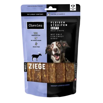 Chewies Fleischstreifen Soft Ziege 150g