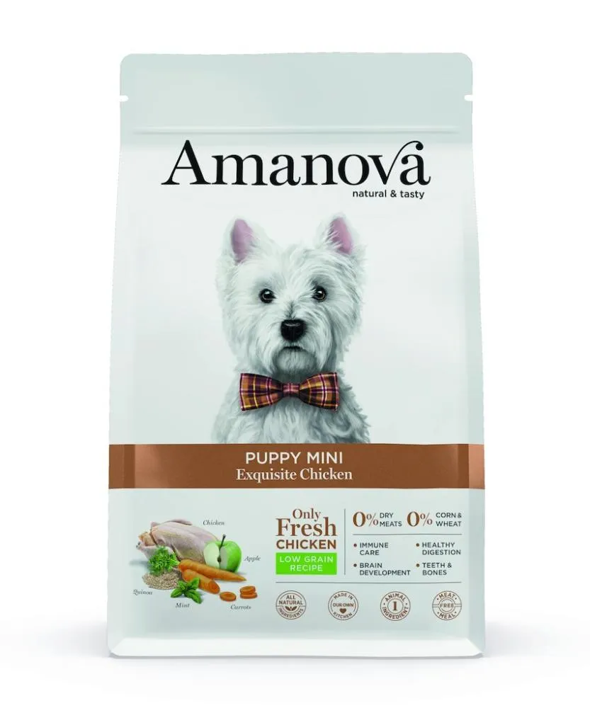 Amanova Puppy Mini Huhn Grain Free Hundefutter 2 kg