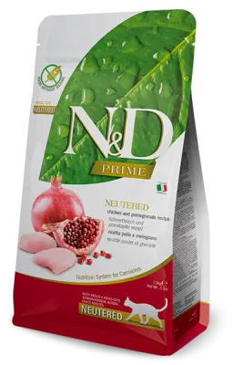 Farmina N&D Prime Neutered Huhn & Granatapfel Katze 5 kg