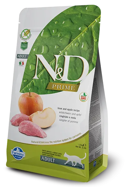 Farmina N&D Prime Adult Wildschwein & Apfel Katze 5 kg