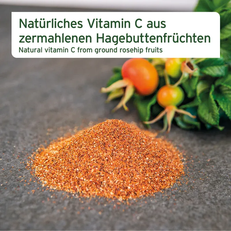 Hagebuttenpulver  Vitamin C für Gelenke & Immunsystem