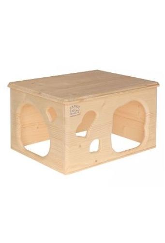 Kaninchenhöhle Holzhaus 40x23x31cm Kleintierhaus