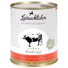Loisachtaler Rindertopf Nassfutter Hund 400 g