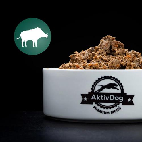 AktivDog Wildschwein mit Haferflocken 5x500g