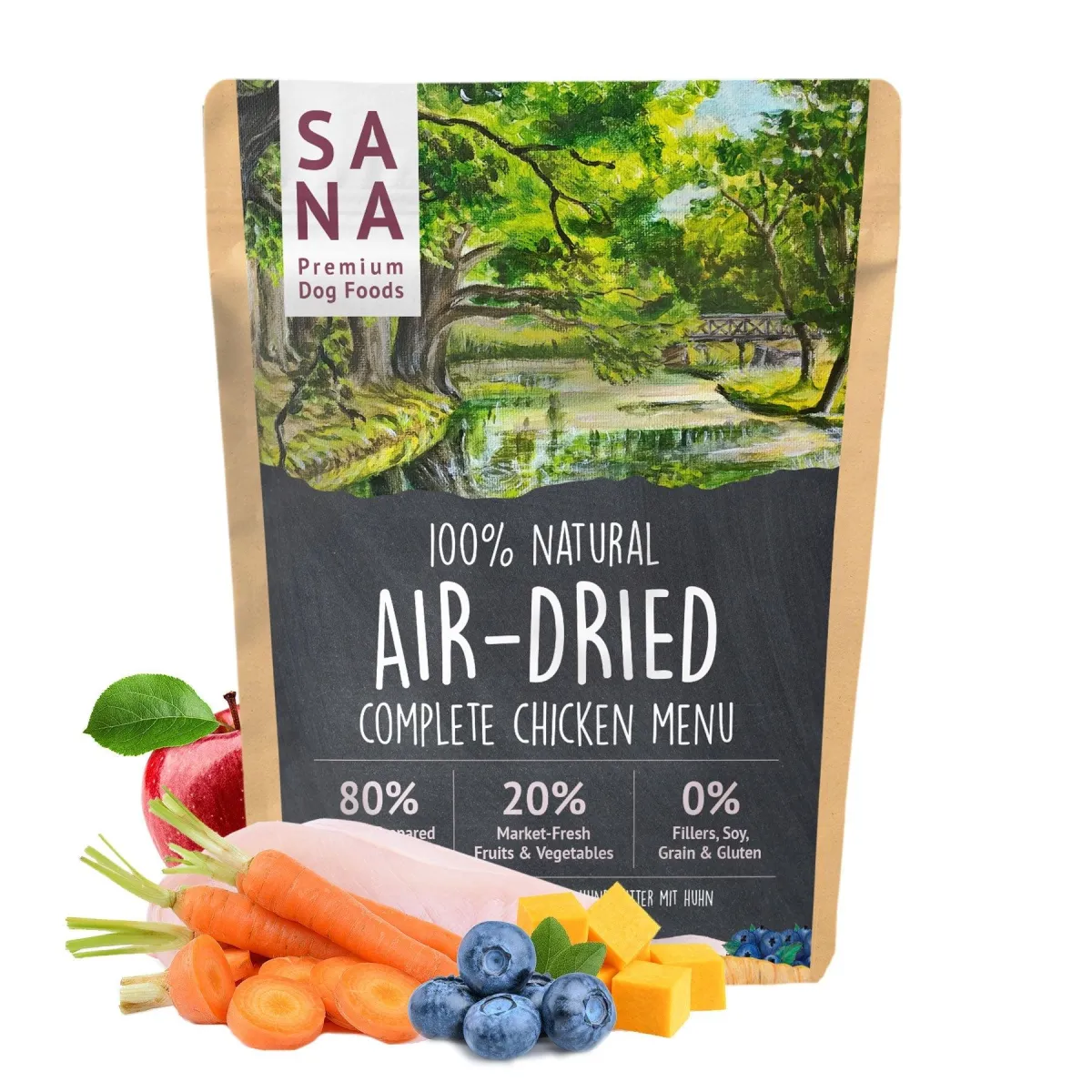 Sana Dog Air Dried Trockenbarf Chicken 1kg
