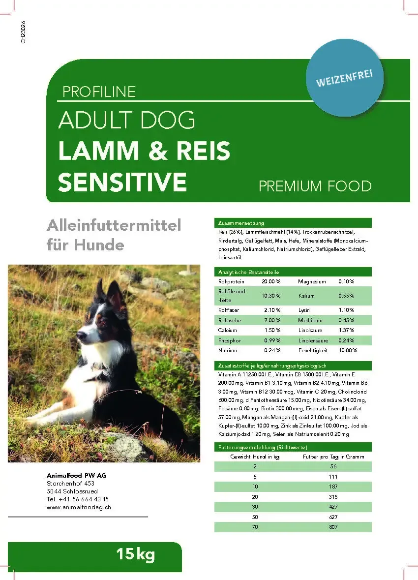 Profiline Lamm & Reis Sensitive 15kg