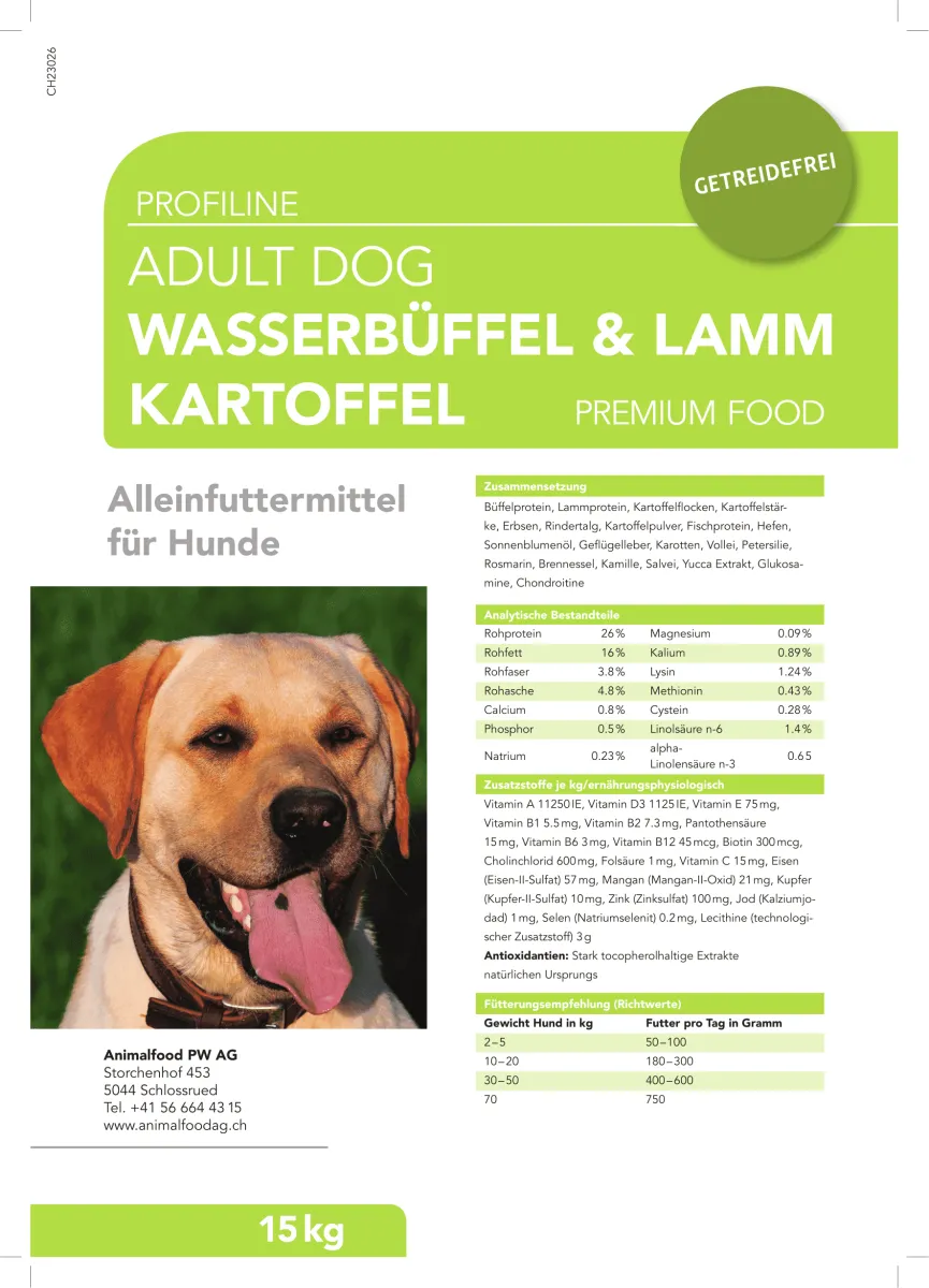 Profiline Wasserbüffel, Lamm & Kartoffel 1kg