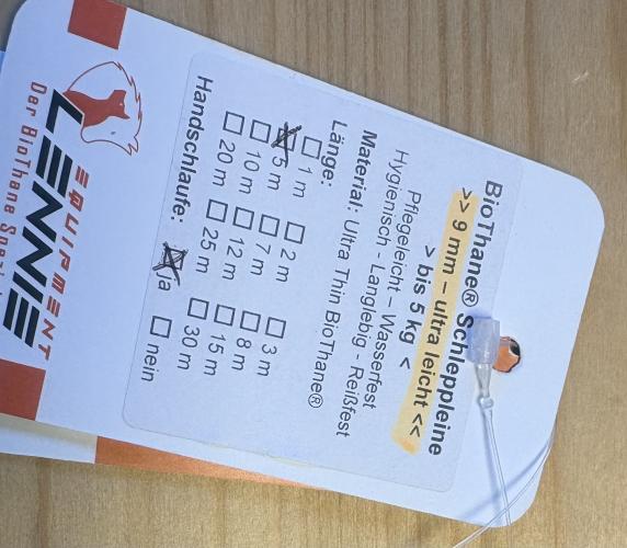 Lennie Schleppleine, 9mm, 5 m, Rot