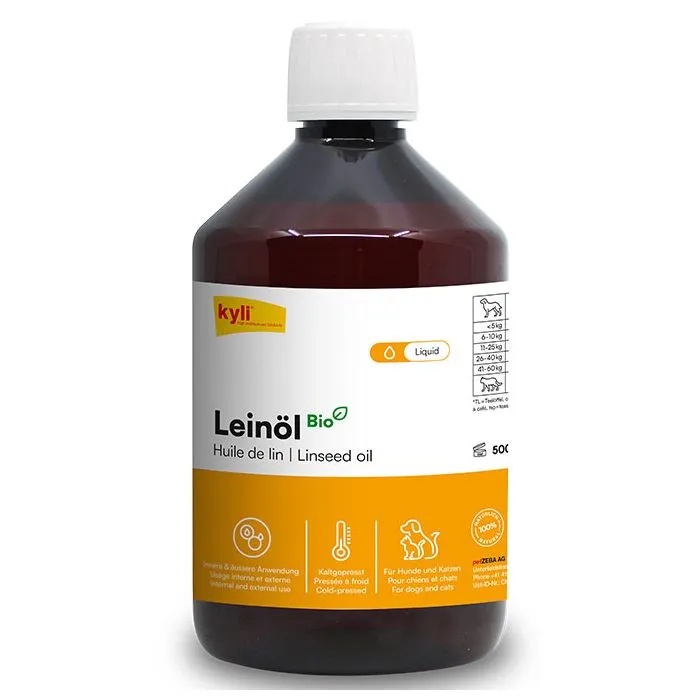 kyli Leinöl für Hunde & Katzen 500 ml kaltgepresst