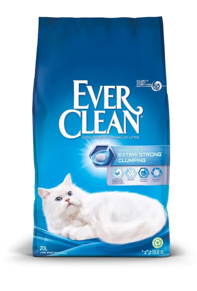 Ever Clean Extra Strong Clumping Unscented Katzenstreu 20L