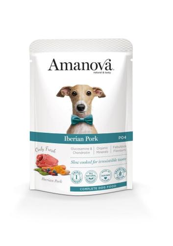 Amanova Adult Dog Pouch Iberisches Schwein GF 12 x 100g