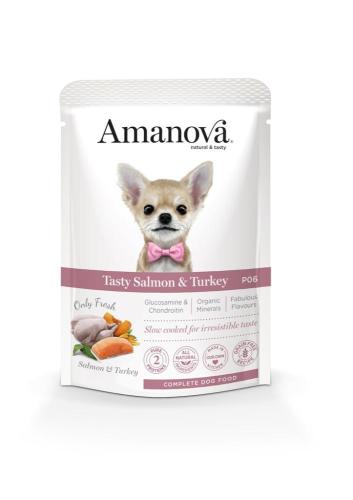 Amanova Adult Lachs & Truthahn Grain Free Hundefutter 12 x 300 g