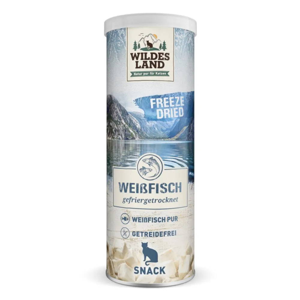 Wildes Land Katze Freeze Dried Weissfisch Snack GF 16g