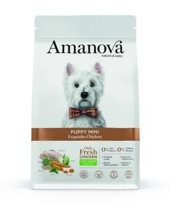 Amanova Puppy Mini Chicken Hundefutter 500g