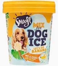 Smoofl Bananeneis Hundeeis Mischung für Hunde 160 g