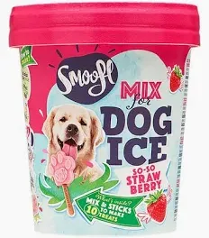 Smoofl Wassermelonen Hundeeis Mischung für Hunde 160 g
