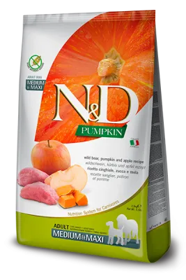 Farmina N&D Pumpkin Dog Boar & Apple Adult Medium Maxi 12kg
