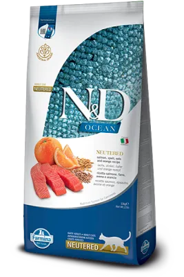 Farmina N&D Ocean Cat Neutered Lachs Dinkel Hafer 10kg