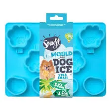 Smoofl Eiscremeform XS Blau Silikon für Hundeeis