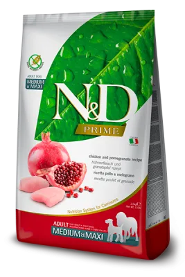 Farmina N&D Prime Dog Chicken & Pomegranate Adult Medium Maxi 12kg