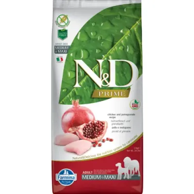 Farmina N&D Prime Dog Chicken & Pomegranate Adult Medium Maxi 2.5kg