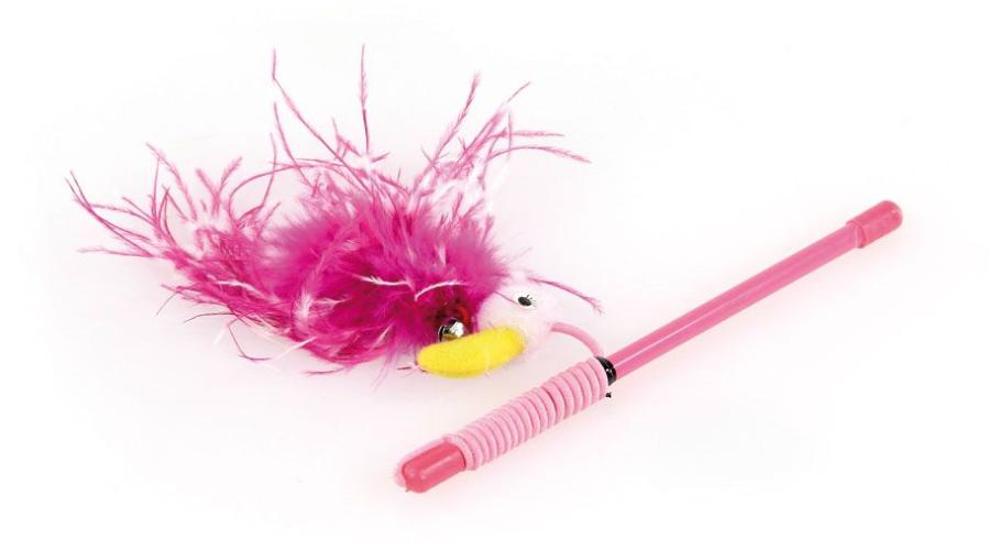 swisspet-federwedel-flamingo-pink-21-cm-katzenspielzeug-35430