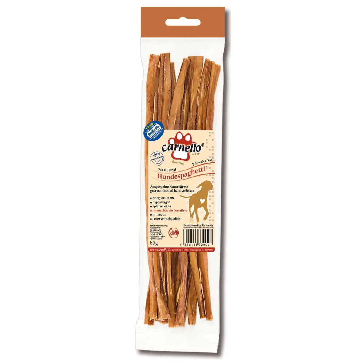 Carnello Hundespaghetti Kausnack für Hunde 60 g