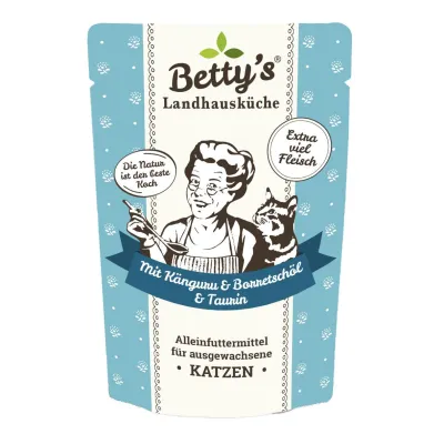 Betty's Landhausküche Katze Känguru Nassfutter Natur Pur 100 g