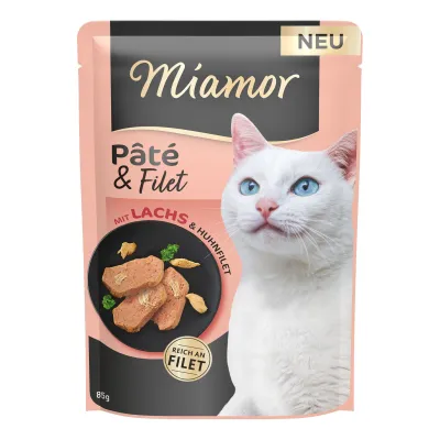 Miamor Pâté & Filet Lachs Huhnfilet 85g Katzen Nassfutter