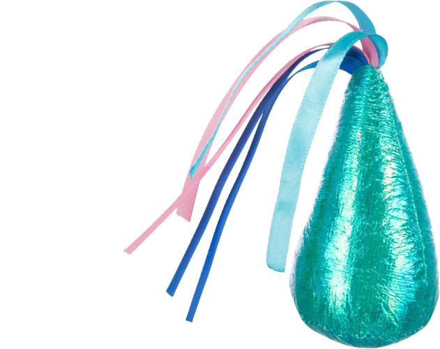 Glitzer-Kegel Katzenspielzeug mit Katzenminze 8 cm diverse Farben