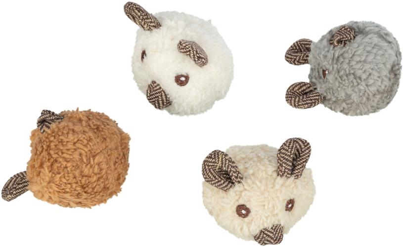 Trixie Plüsch Bär Katzenspielzeug mit Katzenminze 8 cm