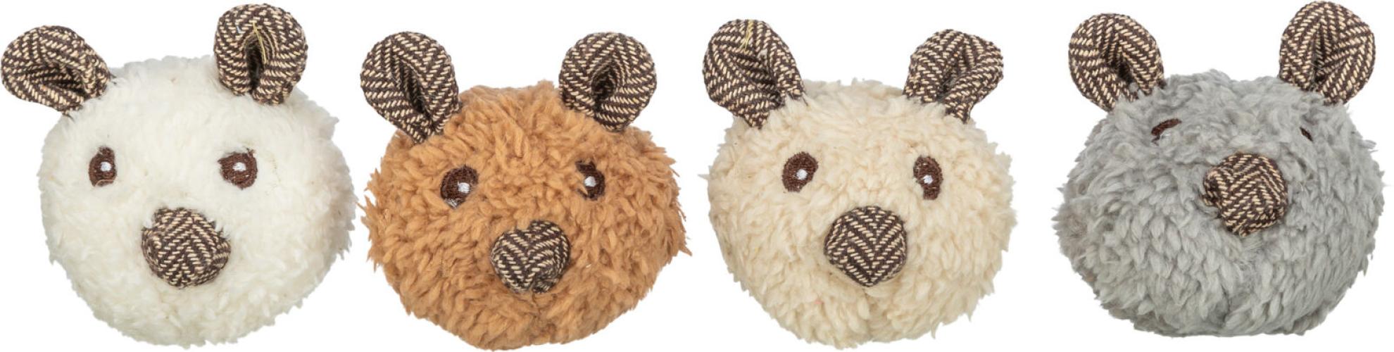 Trixie Plüsch Bär Katzenspielzeug mit Katzenminze 8 cm