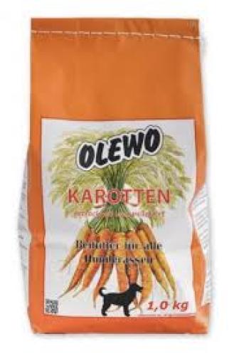 Olewo Karottenpellets 1 kg Ergänzungsfutter für Hunde