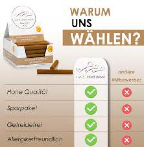 Unverpackt: Mascota Kaurollen XXL Strauß & Kartoffel 50 Stk Hundesnack