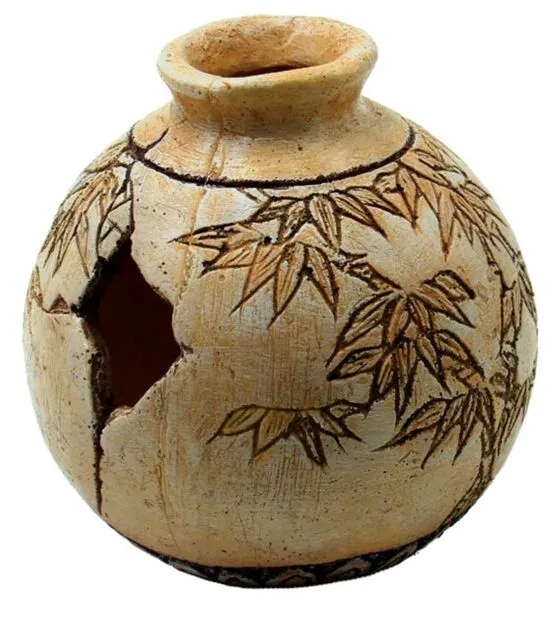 SuperFish Jar Vase Aquarien Deko mit Bambus
