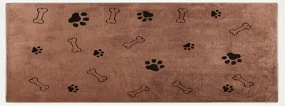 Mikrofaser Hundetuch Pfotenreinigung Braun 100x35 cm