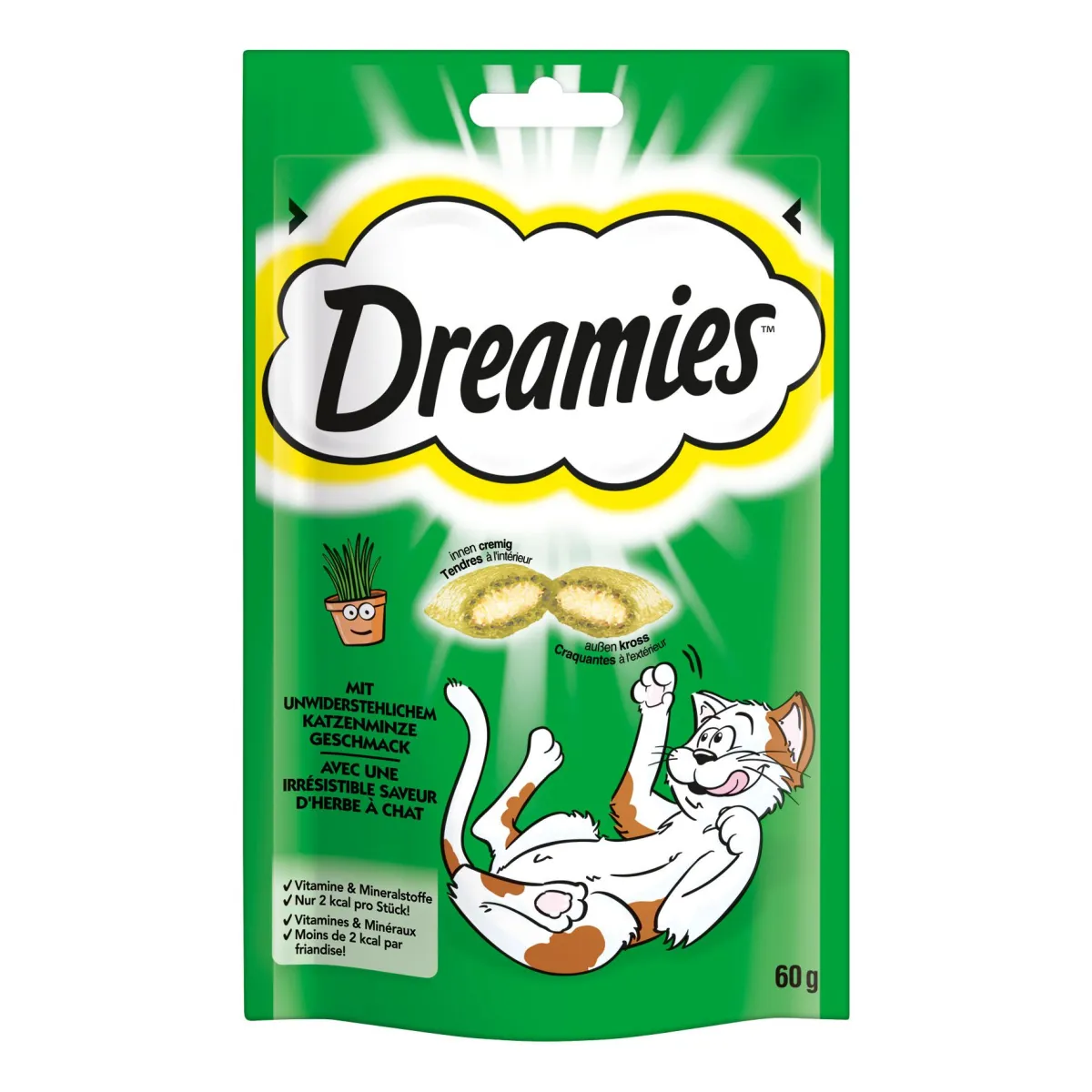 Dreamies Catnip Snacks 60g Katzensnack mit Katzenminze