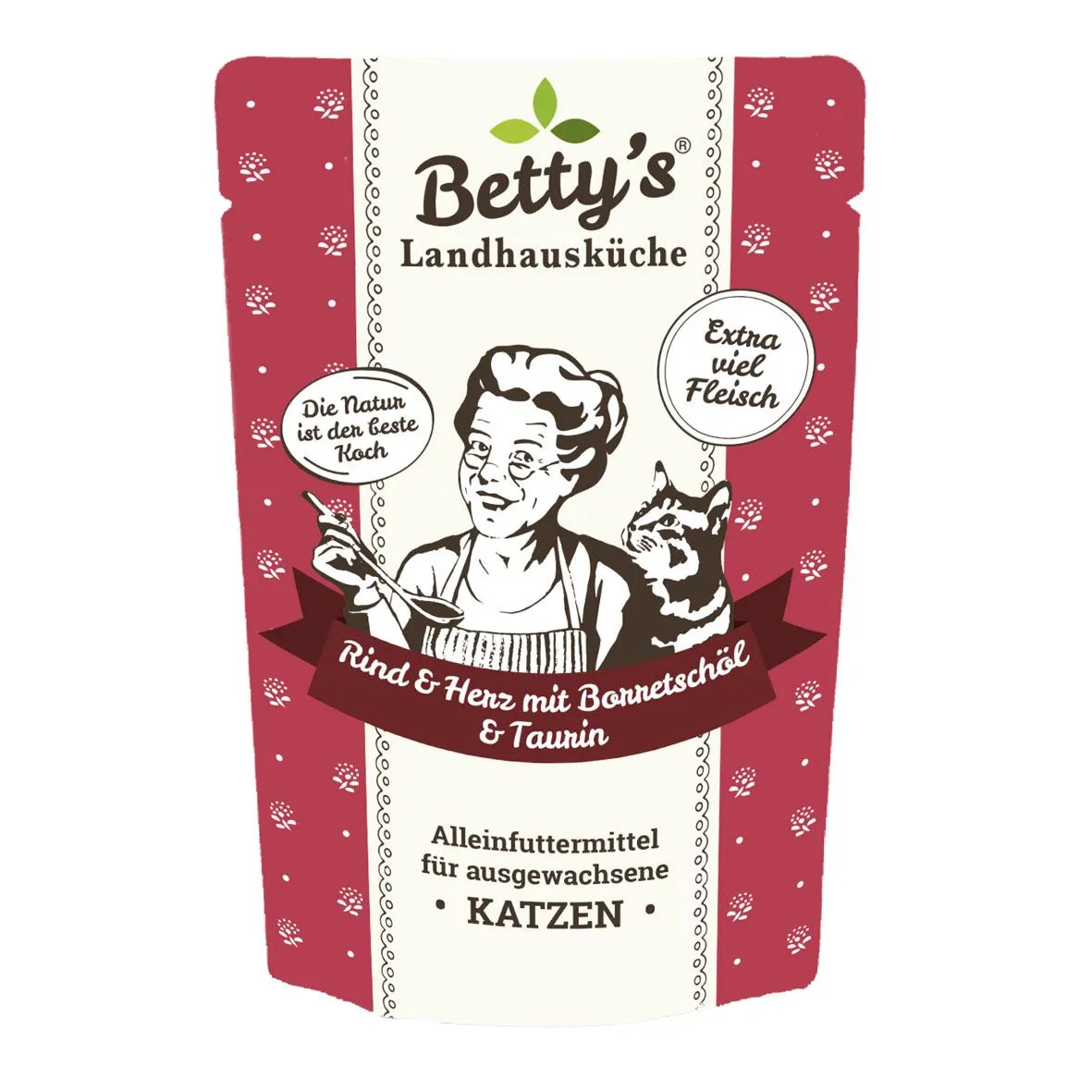Betty's Landhausküche Rind & Herz Katzenfutter Beutel 100 g