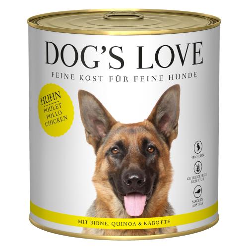 DOG'S LOVE Huhn Birne Quinoa Karotte 800 g Nassfutter
