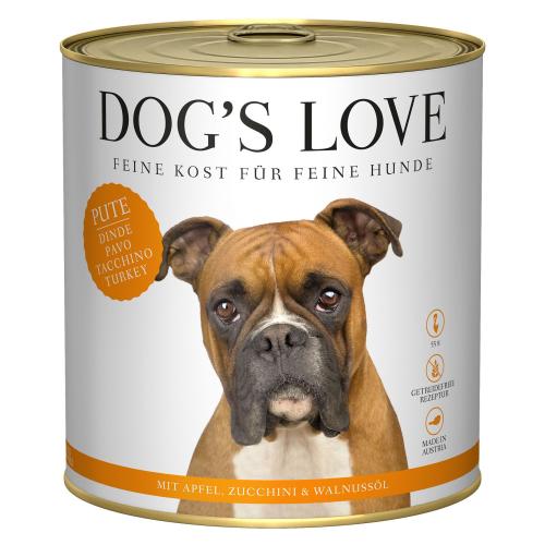 DOG'S LOVE Truthahn Apfel Zucchini Walnussöl 800 g