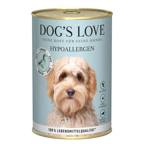 DOG'S LOVE Ente Topinambur Karotte 400 g Nassfutter